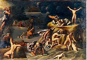 Le Déluge. Antonio Caracci, 1616. Musée du Louvre.
